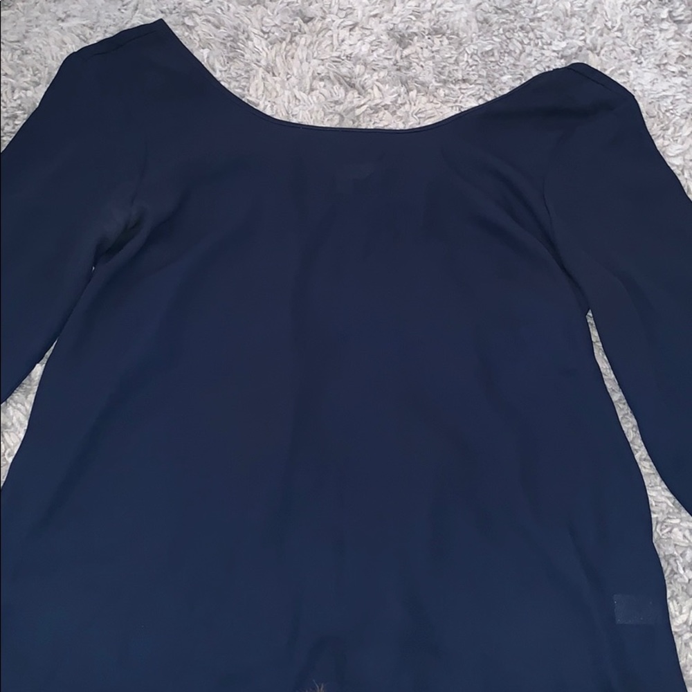Navy blue blouse